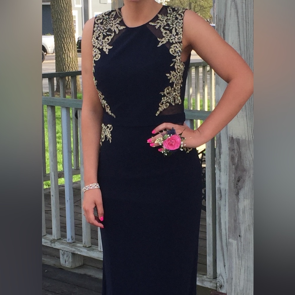 Navy Blue Prom Dress
